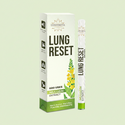 CONVERTTA™ Lung Detox Mullein Diffuser Pen | Natural Mullein Leaf | Lung Health & Detox | Herbal Mullein Diffuser Pen 600 Uses