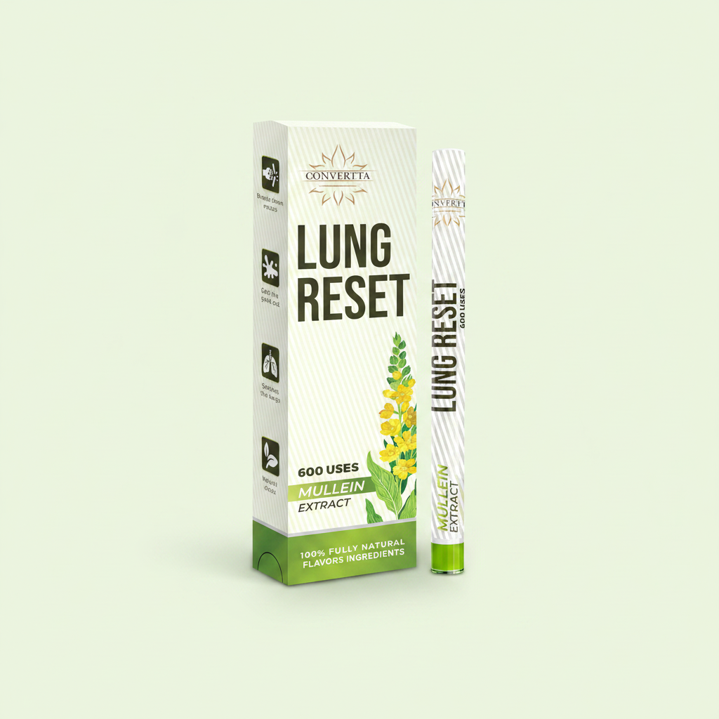 Lung Detox Mullein Diffuser Pen | Natural Mullein Leaf | Lung Health & Detox | Herbal Mullein Diffuser Pen 600 Uses