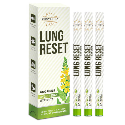 Lung Detox Mullein Diffuser Pen | Natural Mullein Leaf | Lung Health & Detox | Herbal Mullein Diffuser Pen 600 Uses
